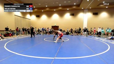 132 lbs Cons. Round 3 - Franco Pandolfini, New Jersey vs Nolan Vetter, New Jersey