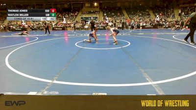 80 lbs Consi Of 16 #1 - Thomas Jones, Fort Stewart Wrestling Club vs Waylon Miller, Greater Heights Wrestling