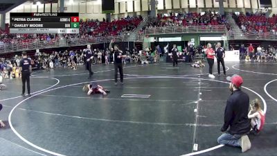 44-47 lbs Quarterfinal - Oakley Moore, Dorchester vs Petra Clarke, Auburn City Rec Wrestling Club - Girls