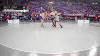285 lbs Semis & 1st Wrestleback (8 Team) - Braydon Hoffman, Cornell College vs Nathan Faxon, NYU