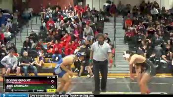 138 lbs 5th Place Match - Blyson Marquez, Pahrump Valley vs Jose Barragan, Basic