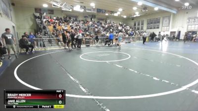 132 lbs Quarterfinal - Jake Allen, Villa Park vs Brady Mercer, Fountain Valley