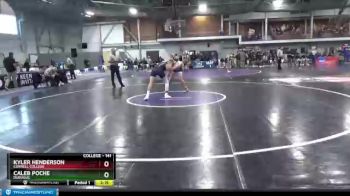 141 lbs 7th Place Match - Kyler Henderson, Cornell College vs Caleb Poche, Dubuque