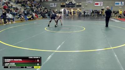 160 lbs Cons. Round 3 - Everett Monteil, Dimond vs Liam Hase, West Anchorage