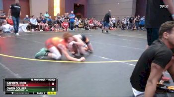 100/105 Cons. Semi - Owen Collier, Cushing Wrestling vs Camden Hook, Elite Athletic Club