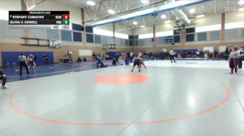 145lbs Cons. Round 5 - Olivia V. Howell, Peninsula (Girls) vs Stefany Camacho, Mount Baker (Girls)