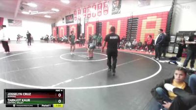 120 lbs Cons. Round 2 - Josselyn Cruz, Ramona vs Tarnjot Kaur, Central Valley