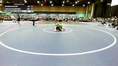 157 lbs Consi Of 16 #1 - Kayden Hanlon, Faith Lutheran vs Carlos Valdeviezo, Poway