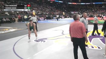 Cons. Round 2 - Hudson Deeds, North Platte St. Patrick`s vs Colt Kromarek, Plainview