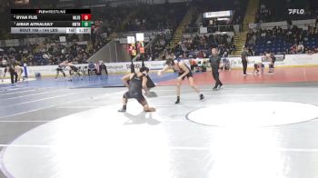 144 lbs Quarterfinal - Ryan Flis, Milford vs Aibar Aitkaliuly, Newton North