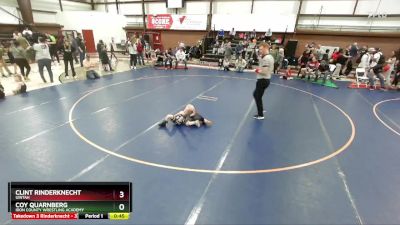 43 lbs Cons. Round 1 - Clint Rinderknecht, Uintah vs Coy Quarnberg, Iron County Wrestling Academy