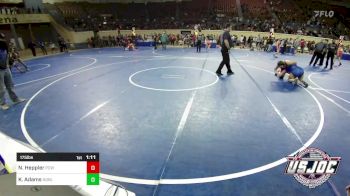 175 lbs Quarterfinal - Nevaeh Heppler, Ponca City Wildcat Wrestling vs Katie Pitt Adams, Noble Takedown Club