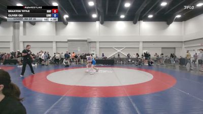 120 lbs Champ. Rd Of 32 - Braxton Tittle, Benton vs Oliver Oei, Level Up Wrestling Center