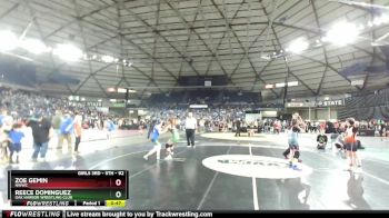 92 lbs 3rd Place Match - Zoe Gemin, NWWC vs Reece Dominguez, Oak Harbor Wrestling Club