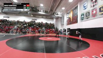 115 lbs Semifinal - Emilie Quinteros, Greeley West vs Emerson Manzo, Arvada West