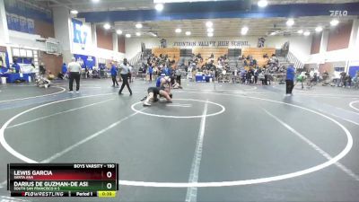 190 lbs Cons. Round 4 - Lewis Garcia, Santa Ana vs Darius De Guzman-De Asis, South San Francisco H S