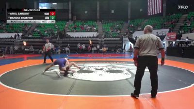 1-5A 120 Quarterfinal - Ariel Sargent, Weaver vs Dakota Brasher, Leeds