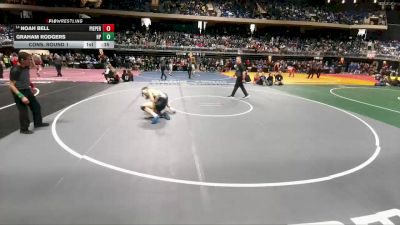 5A 157 lbs Cons. Round 1 - Noah Bell, Comal Pieper vs Graham Rodgers, Dallas Highland Park