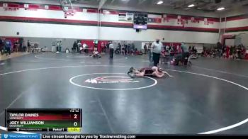 126 lbs Quarterfinal - Taylor Daines, University vs Joey Williamson, University