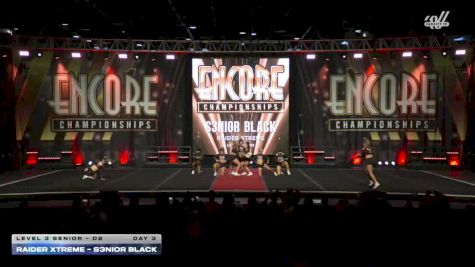 Raider Xtreme - S3NIOR BLACK [2025 L3 Senior - D2 Day 3] 2025 Encore Grand Nationals