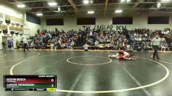 160 lbs Champ. Round 1 - Austin Bosch, Tillamook vs Carson Henderson, Junction City