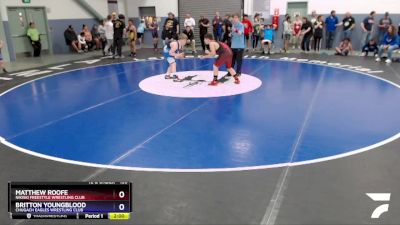 135 lbs Round 3 - Matthew Roofe, Nikiski Freestyle Wrestling Club vs Britton Youngblood, Chugach Eagles Wrestling Club