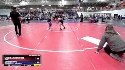 160 lbs Cons. Round 6 - Valeria Rodriguez, Quincy vs Corin Lowe, Oklahoma City University