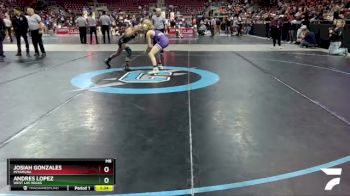 4A 107 lbs Semifinal - Josiah Gonzales, Miyamura vs Andres Lopez, West Las Vegas