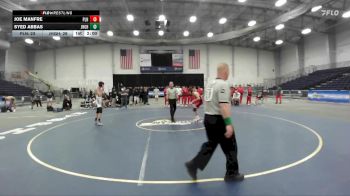 108 lbs Finals (4 Team) - Syed Abbas, John H Glenn HS vs Joe Manfre, Plainedge