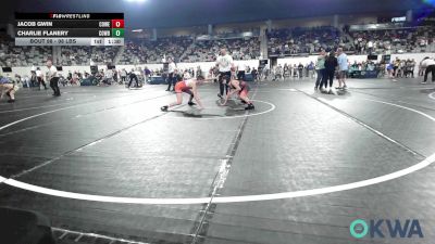 98 lbs Final - Jacob Gwin, Coweta Tiger Wrestling vs Charlie Flanery, Cowboy Wrestling Club