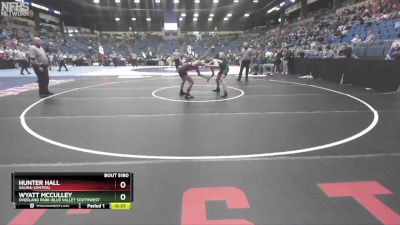 5A - 120 lbs Cons. Round 1 - Wyatt McCulley, Overland Park-Blue Valley Southwest vs Hunter Hall, Salina-Central