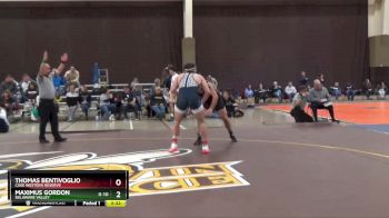 165 lbs Cons. Round 3 - Maximus Gordon, Delaware Valley vs Thomas Bentivoglio, Case Western Reserve