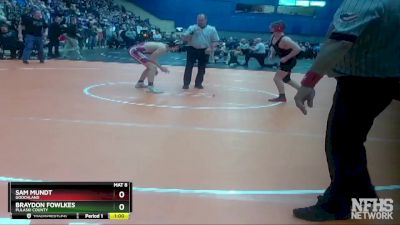 3 - 132 lbs Cons. Round 1 - Sam Mundt, Goochland vs Braydon Fowlkes, Pulaski County