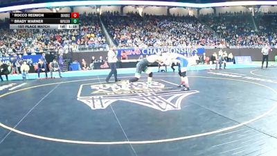 D3-215 lbs 1st Place Match - Rocco Redmon, Dundee vs Brady Warner, Napoleon