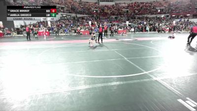 60 lbs Champ. Round 1 - Amelia Orozco, LAW vs Grace Mikrot, Northwestern