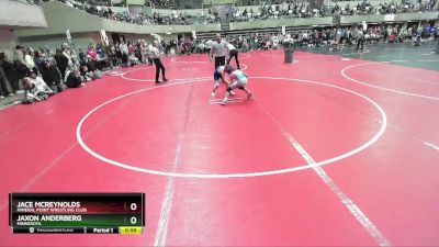 80 lbs Quarterfinal - Jace McReynolds, Mineral Point Wrestling Club vs Jaxon Anderberg, Minnesota