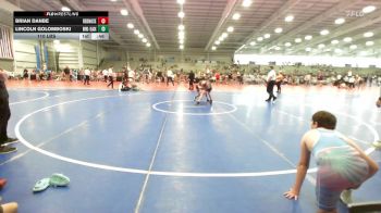 110 lbs Rr Rnd 3 - Brian Danbe, RedNose Wrestling School ES vs Lincoln Golomboski, Buffalo Valley Wrestling Club EL Blue