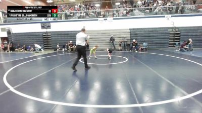 45 lbs Semifinal - Rustyn Ellsworth, Sublime Wrestling Academy vs Madden Smyer, Declo Stingers