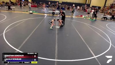 82 lbs Cons. Round 3 - Sebastian Gonzales, MN vs Lincoln Schuelke, MN