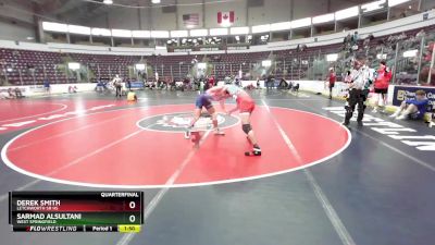 145 lbs Quarterfinal - Derek Smith, Letchworth Sr HS vs Sarmad AlSultani, West Springfield