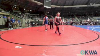 140 lbs Rr Rnd 3 - Logan Bailey, Vinita Kids Wrestling vs Kaylynn Lewis, Harrah Little League Wrestling