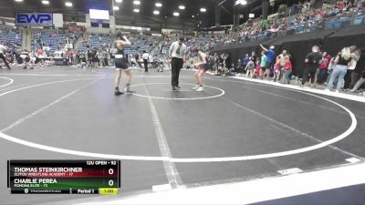 92 lbs 3rd Place Match - Thomas Steinkirchner, SlyFox Wrestling Academy vs Charlie Perea, Pomona Elite