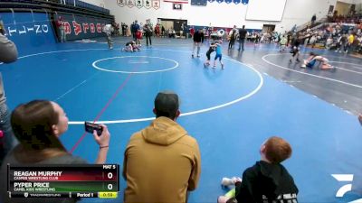 40-41 lbs Round 3 - Reagan Murphy, Casper Wrestling Club vs Pyper Price, Camel Kids Wrestling