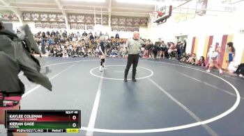 126 lbs Champ. Round 1 - Kieran Gage, Casteel vs Kaylee Coleman, Sandra Day O`Conner