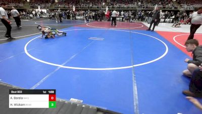 74 lbs Round Of 16 - Andy Barela, NM Gold vs Hunter Wickam, Bear Cave