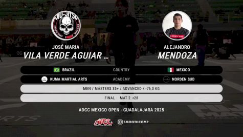 Alejandro Mendoza vs José Maria Vila Verde Aguiar Jún 2025 ADCC Guadalajara Open
