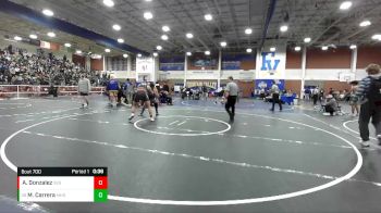 195 lbs Cons. Round 2 - Mateo Carrera, Madison High School vs Abel Gonzalez, Segerstrom