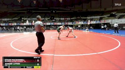 165 lbs Placement (16 Team) - Ethan MacDonnell, Delaware Military Academy vs Xander Lotkin, Cox