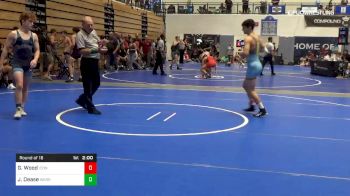 132 lbs Round Of 16 - Garrett Wood, Icon vs Jacob Dease, Warrior Wrestling