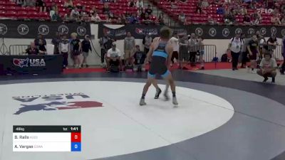 48 kg Rnd Of 32 - Breidyn Ralls, Aces Wrestling Academy vs Alejandro Vargas, Cowa